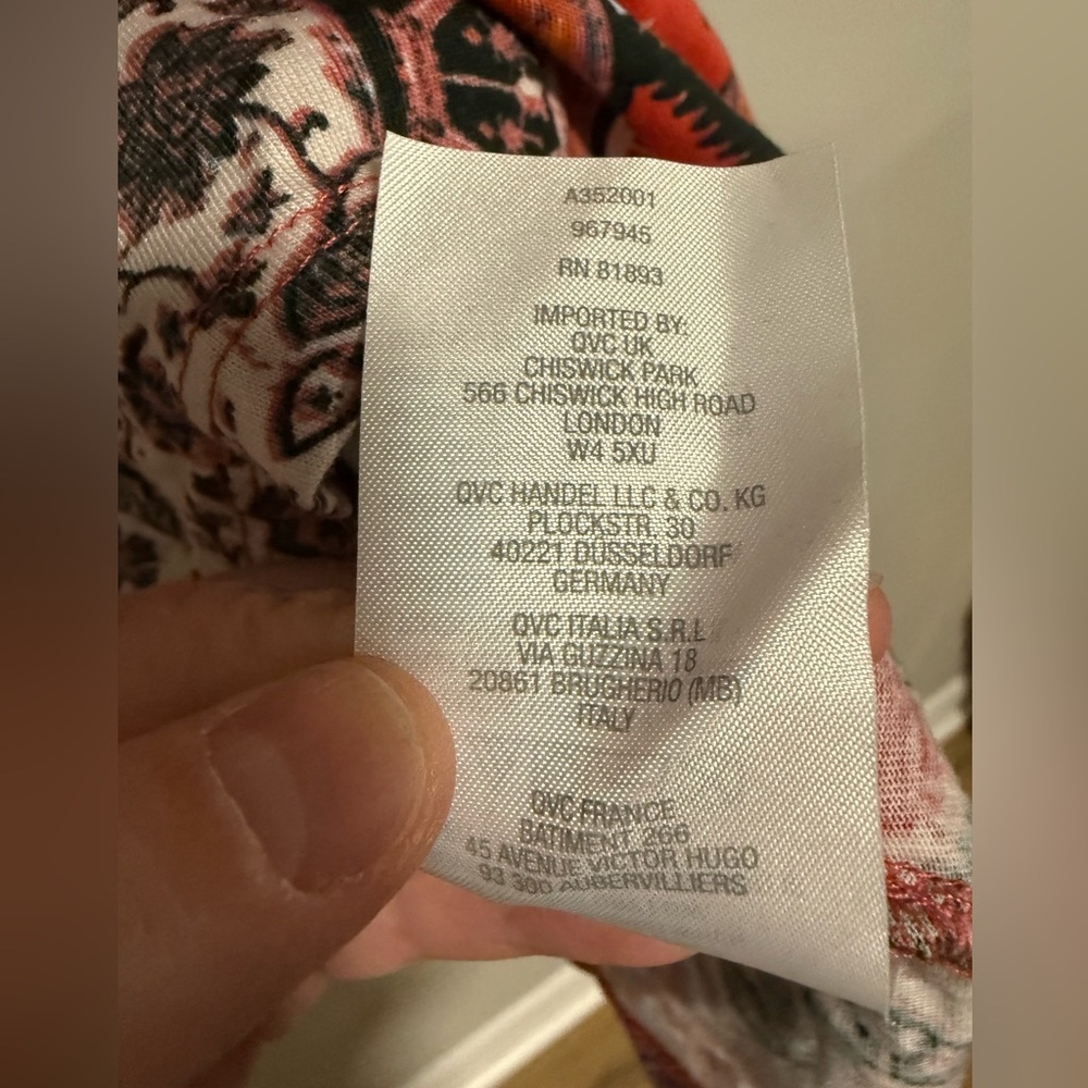 LOGO Women's Multicolor Patterned Long Sleeve Boh… - image 9